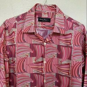 Salvatore Ferragamo Derby Fit men’s shirt Size L